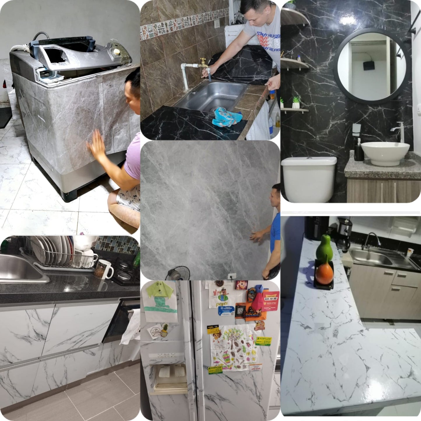 Papel Mármol Adhesivo