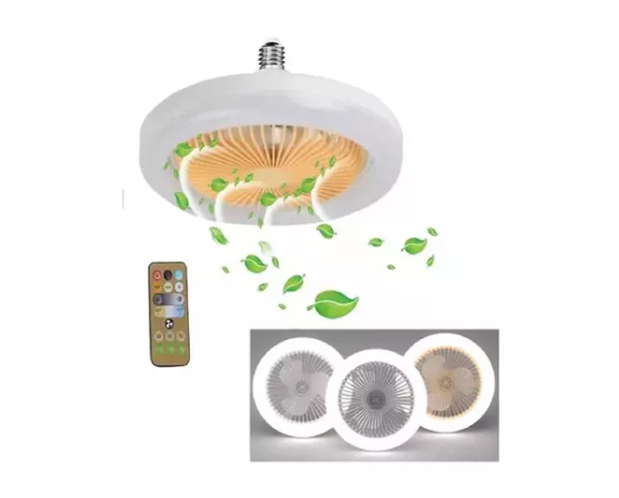 Bombillo Ventilador Led 2 En 1
