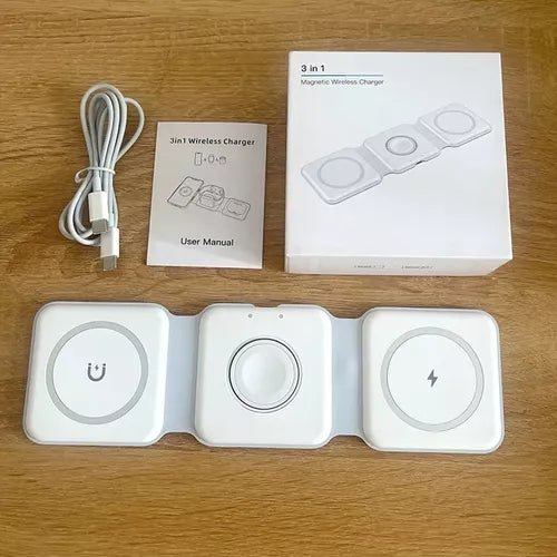 Cargador Inalámbrico Plegable 3 en 1 - ALaVueltaShop