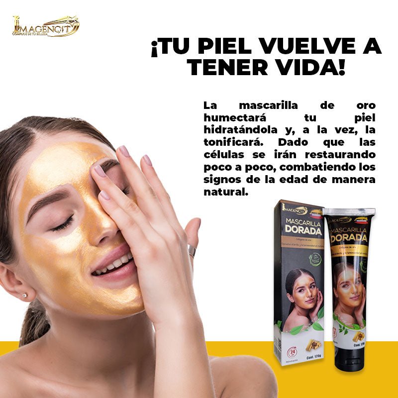 Mascarilla de Colágeno Dorada - ALaVueltaShop