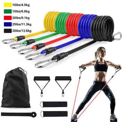 Kit 11 Piezas Bandas Elásticas Tubulares - ALaVueltaShop