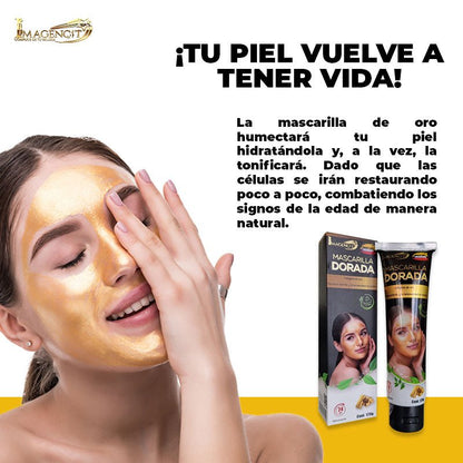 Mascarilla de Colágeno Dorada - ALaVueltaShop